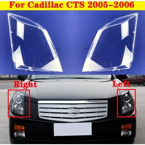 Car Light Caps Transparent Lampshade Front Headlight Cover Glass Lens Shell Cover For Cadillac CTS 2005-2006