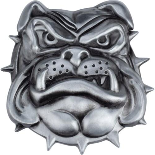Bulldog Metal Belt Buckle Alloy for Men Dog Head Personality
