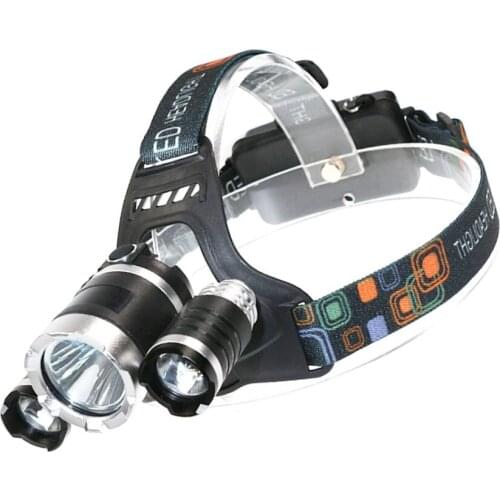 1500LM 3 Lights Fixed Focus T6 Headlamp Rechargeable Headlight for Fishing Hunting Camping Riding Flashlight Torch Light
