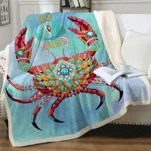 New bedclothes killer whale marine animal shark series bed sheet blanket watercolor custom woolen blanket ocean bed sheet