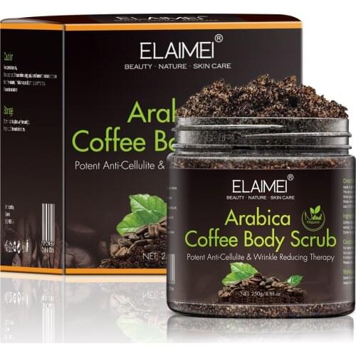 New Coffee Scrub Dual Body Scrub Cream Facial Dead Sea Salt For Exfoliating Whitening Moisturizing Treatment Acne