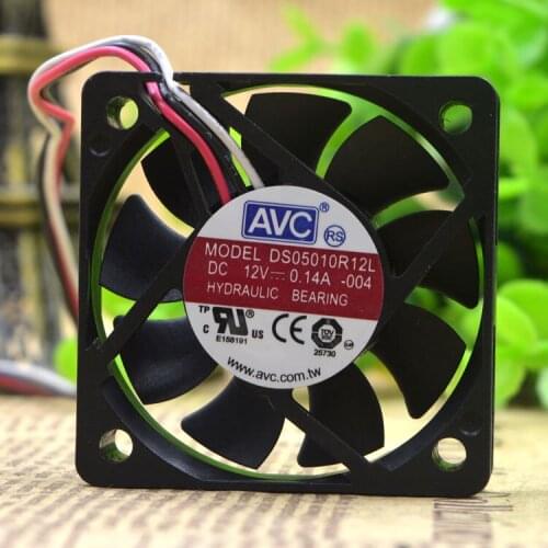 New original 5CM 5010 12V 0.14A DS05010R12L CPU mute cooling fan