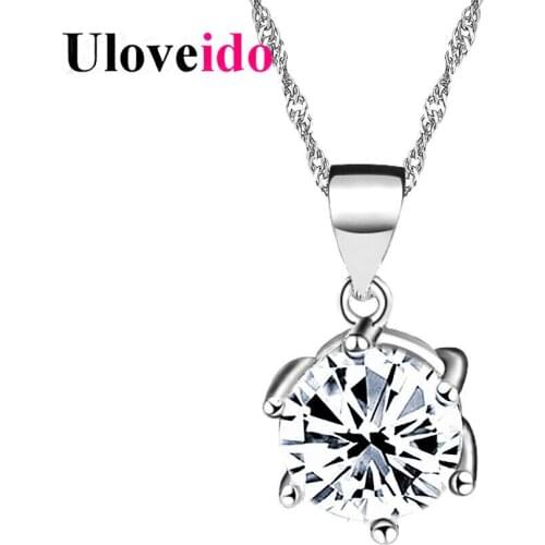 Necklaces & Pendants Crystal Perfume Women Valentines Day Gift Necklece for Best Friends Pendant Collares Uloveido 50% off N321