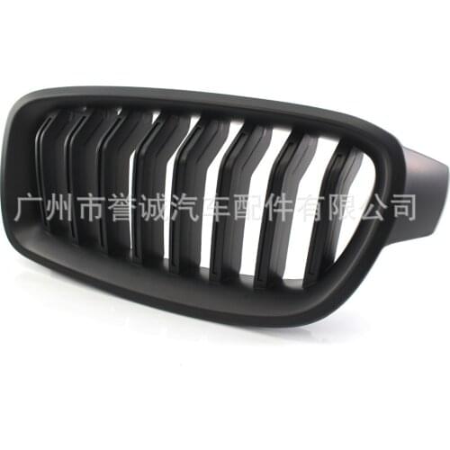 Suitable for 3 Bmw Series F30 F35 12-17 Years Refitting Double Kidney Dumb Black Medium Grille Medium Net