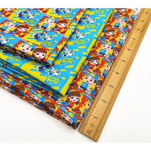 Half yard 45*140cm cartoon print polyester cotton fabric mask handmade craft 1587