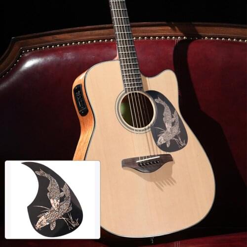 Professional 41" Folk Guitar Pickguard Self-adhesive PVC Pick Guard Sticker Drop-shaped Pickguard Guitar Accessories