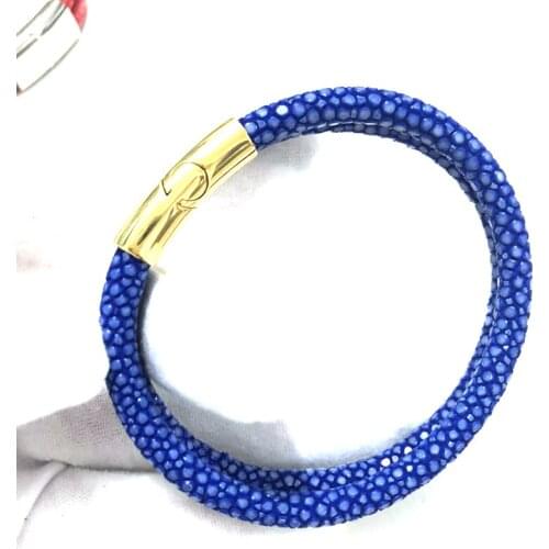 Dropshipping Double Layer Bracelet with 316L Stainless Steel Stingray Bangle For Men Fit Brand Watch