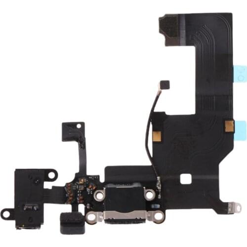 USB Charging Port Connector Micphone Earphone Jack Flex Cable Parts for iphone 5 M5TE