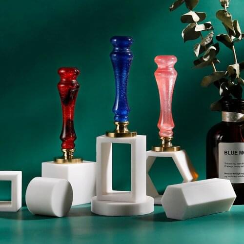 Fire Paint Lacquer Seal Handle Lacquered Wax Stamp Srystal Handle Documents Envelope Decoration DIY Gifts