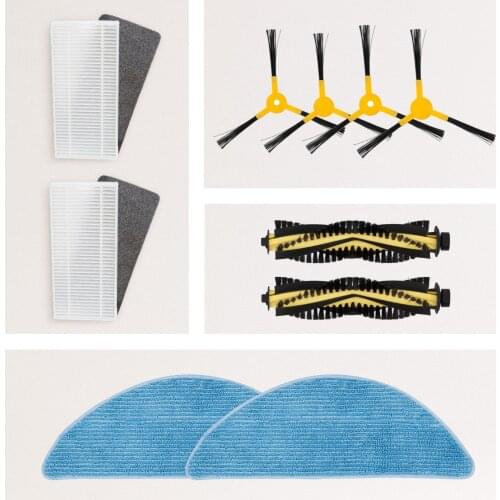 Replacement Pack for Create NETBOT S14 / S15 Vacuum Cleaner Robot (Side Brush + Roller + HEPA Filter + Mop)
