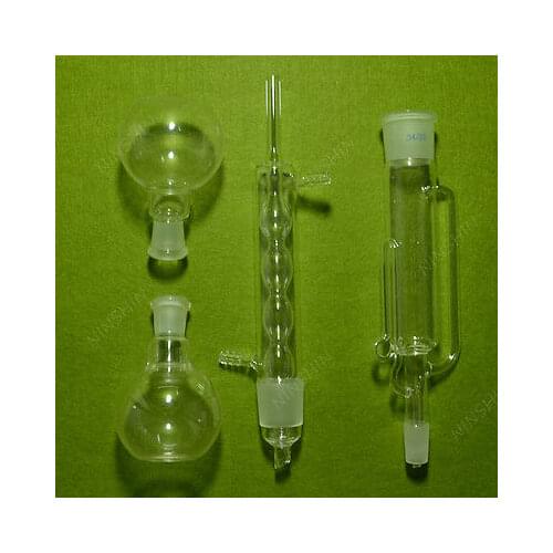 150ml Soxhlet Extractor,the Flask 19/26 Joint,and with Two Flasks