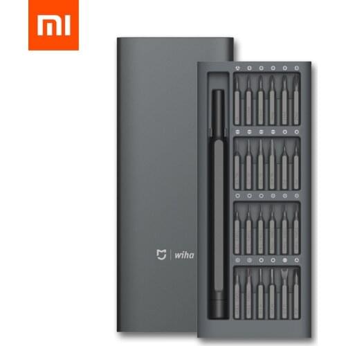 Youpin Mijia Wiha Precision Screwdrive Daily Use Kit 24 Magnetic Bits Al Box Screw Driver For Mi Smart Home