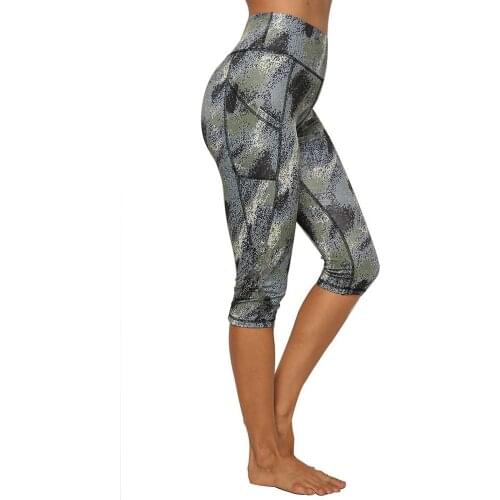 JGS1996 Womens High Waisted Yoga Capri Leggings Workout Leggings with Pockets Sports Running Fitness Pants