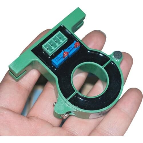 0-100A open type Hall current sensor transmitter Isolated output 0-4V