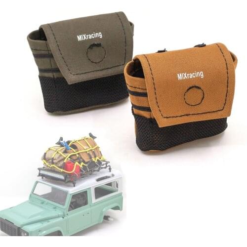 1/10 Simulation Climbing Car Simulation Spare Tire Backpack Bag Kit for TRX4 SCX10 94180 D90 Decorative Parts