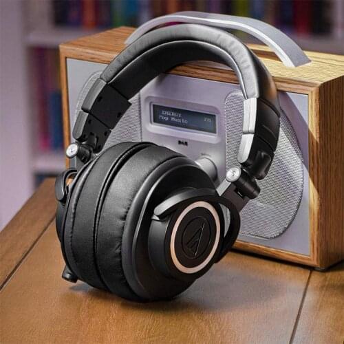 1Pair Foam Ear Pads Cushion Leather Earpad for ATH-MSR7 M50X M20 M40 M40X SX1