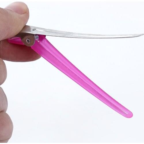 100 Hair Clips Hair Tools Hair Care Hair Color Hair Section Clamp Multi-color Optional Plastic Long Snout With Duck Snout Clip