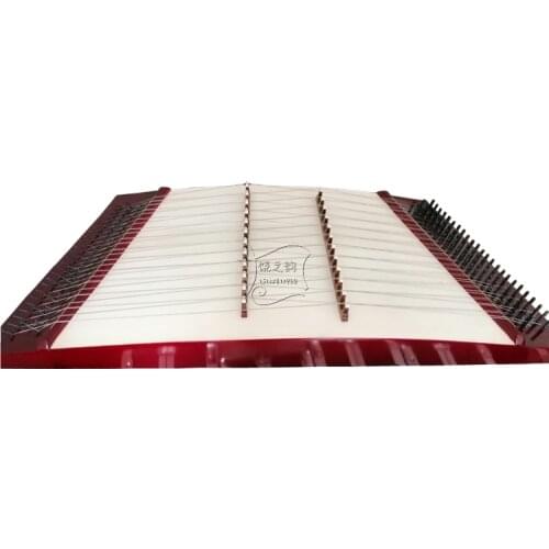 Twelve-tone small yangqin professional two-row yard small dulcimer with box plate and bamboo