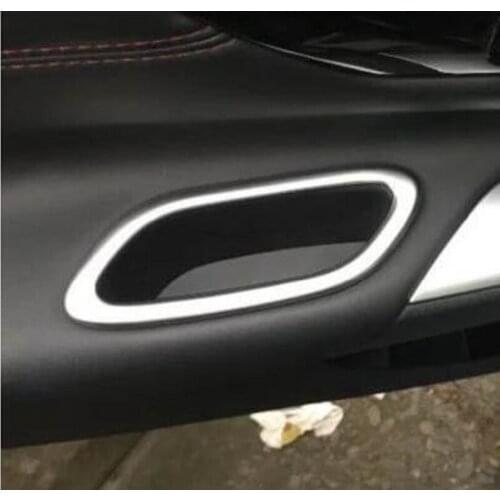 2pcs ABS Chrome Interior Rear Door Handle Armrest Box Cover Trim For Nissan Teana Altima Facelift 2016