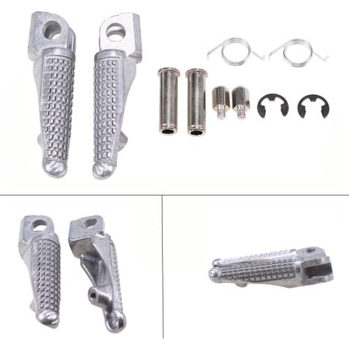2 Pcs Motorcycle Front Footrest Foot Pegs CNC Aluminum Pedals Foot Rest For Kawasaki ZX R9 98-03 Z750 Z750S 07-10 ZXR9 Z 750
