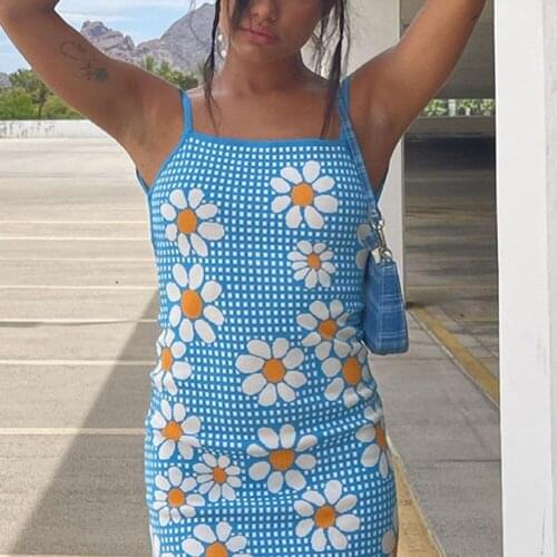 2021 Floral Print Dress Women Party Elegant Sexy Vintage Mini Dresses Backless Skinny Clubwear Outfits Lady Clothes