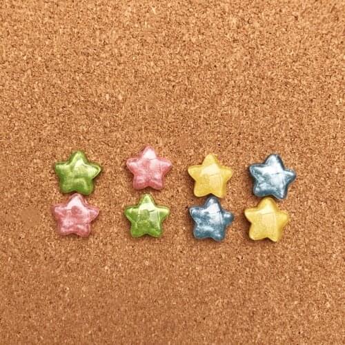 8pcs Push Pin Pentagonal Star Shaped Thumbtack for Corkboard Safety Pin Tack Bulletin Board Decor DIY Thumb Tack Office Binding