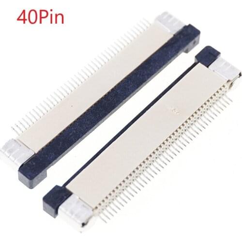Free shipping 1000pcs FPC connector 0.5mm Pitch 40Pin Right angle SMD type Above connection
