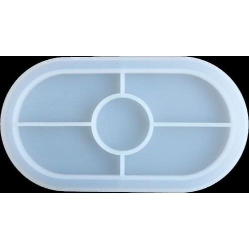 Large Oval Shape Coaster Resin Molds Slilcone UV Resin Mold Jewelry Making Tools Dried Flower Resin Decorative DIY Hand Crafts