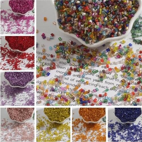 700pcs/lot 2mm Austria Crystal Faceted Beads Tube Glass Seed Beads Loose Spacer Beads For DIY Garment Craft Beads Decoration