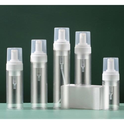 100ml/120ml/150ml/200ml Clear Foam Liquid Soap Dispenser Shampoo Lotion Shower Gel Hand Sanitizer Whipped Mousse Pump Bottle