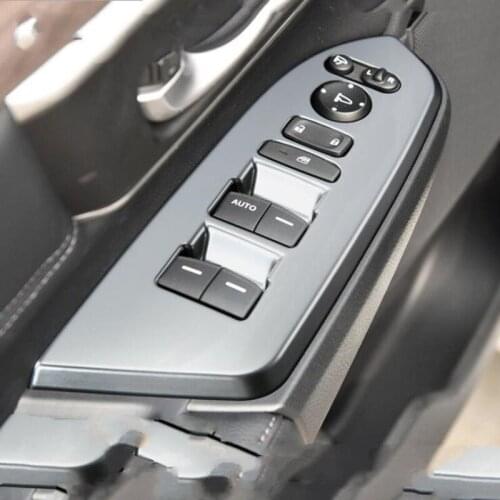 For Honda CR-V 2017 4PCS ABS Chrome Car Door Armrest Window Glass Lifter Button Frame Cover Trim Car Styling Accessories