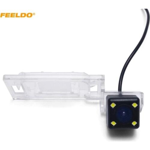 FEELDO Special Car Backup Rear View Camera with 4LED Light For Audi A4L/TT/A5/Q5 09-12 Reversing Camera #CT-2925