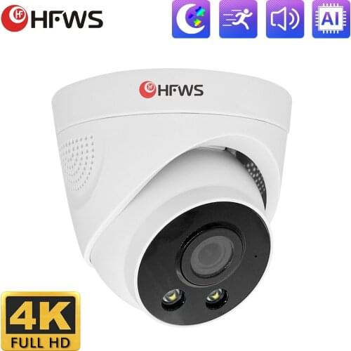 HFWVISON 4k 8mp Poe Camera Indoor Video Recorder Surveillance Camera Security Camera System Motion Detection