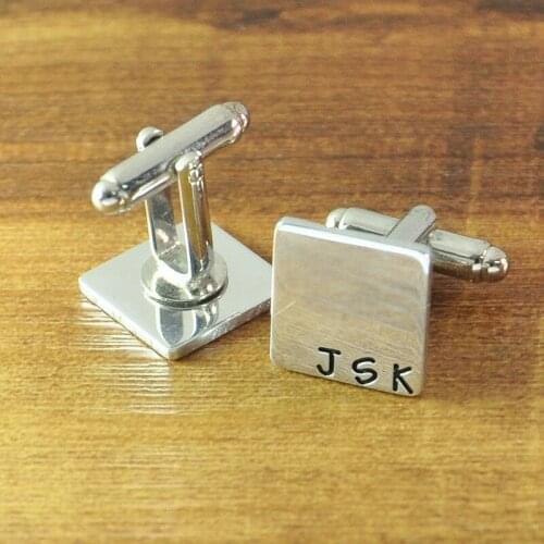 Customized Cufflinks Personalized Cuff Links Engraved Cuff-Link Birthday Gift for Him Fathers Day Gift Husband Gift