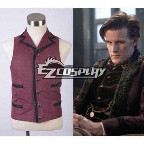 Doctor Who Eleventh 11th Dr. Purple Vest Cosplay Costume E001