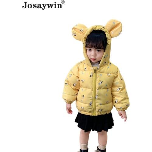 Winter Jacket Kids Boys Hooded Parka Thick Warm Print Toddler Coat For Boys Jacket Children Clothes Winter Jacket For Girls Coat