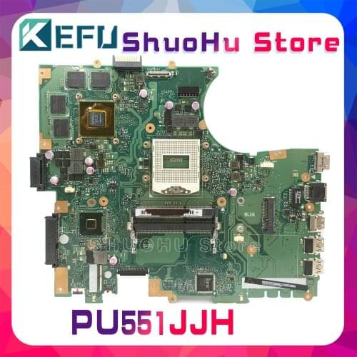 KEFU For ASUS PU551J PU551JH Laptop Motherboard Tested 100% Work Original Mainboard