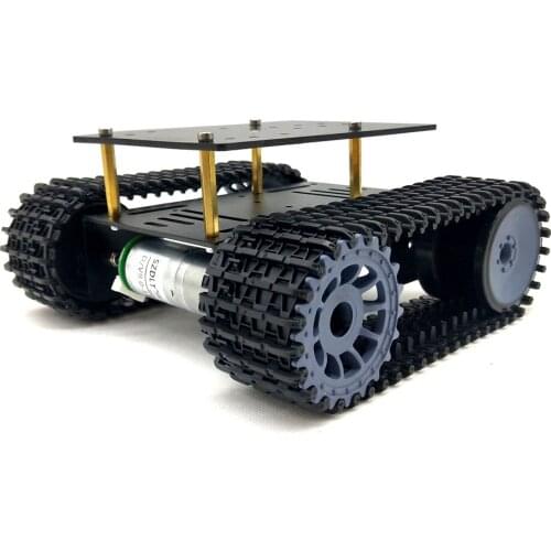 Mini T10P Smart Robot Tank Chassis Tracked Car Platform with TT Motor for DIY Robot Toy Part