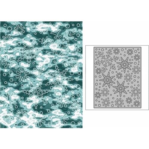 New Spotted Snowflakes Plate Craft Embossing Mold 2021 Metal Cutting Dies for DIY Decor Scrapbooking Album Card Making No Stamps