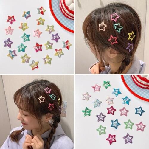 Latest Star Geometric Metal Small Hairpins Set Baby Girls Children Kids Hair Clips Pins Accessories Barrettes Hairclip Headdress