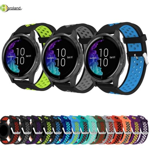 Silicone WatchBands For Garmin Venu / Move 3/Style/ Luxe band For Huawei watch GT 2 42mm replacement Sports bracelet wrist Strap