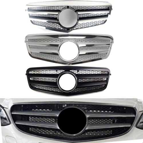 Car Front Racing Bumper Grille Upper Facelift Grill For Mercedes Benz E-Class W212 2009 2010 2011 2012 2013