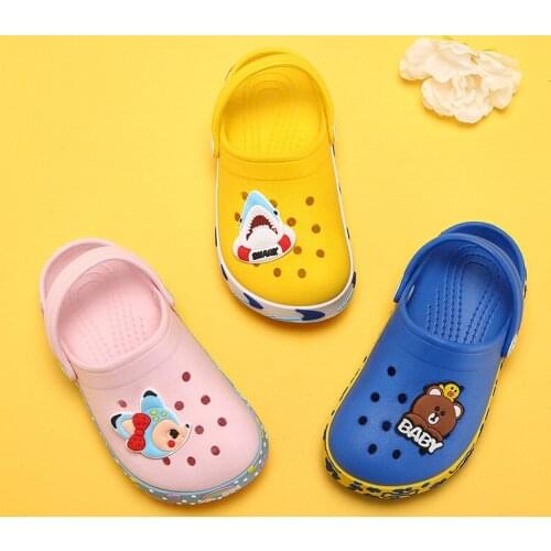 Childrens Slippers for Boys Summer Baby Sandals Girl Hole Shoes Infant Children Big Girls Beach Cave Shoes