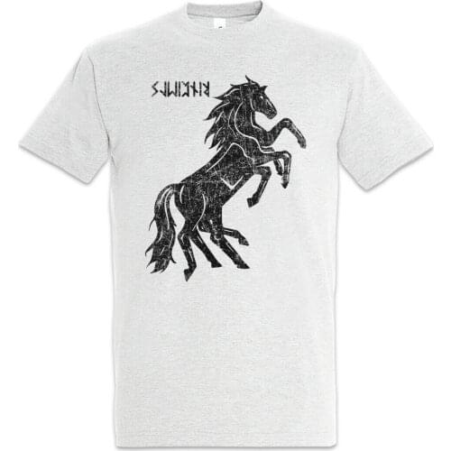 Sleipnir Thor Odin God Horse Viking Valhalla T-Shirt. Summer Cotton Short Sleeve O-Neck Mens T Shirt New S-3XL