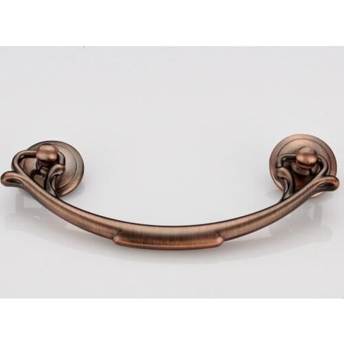 Modern simple zinc alloy handle kitchen cabinet handle European wardrobe drawer pull rings cupboard dresser pull konb 64mm
