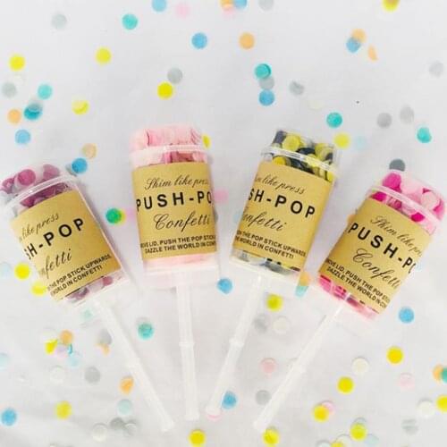 1PC Confetti Cannons Compressed Air Canon Party Popper Christmas Birthday Wedding Party Decoration Party Supplies