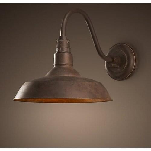 Retro Vintage Wall Mounted Lamp Loft Industrial Rust American Style Outdoor Indoor Light Luminaire Corridor Aisel Bar Waterproof