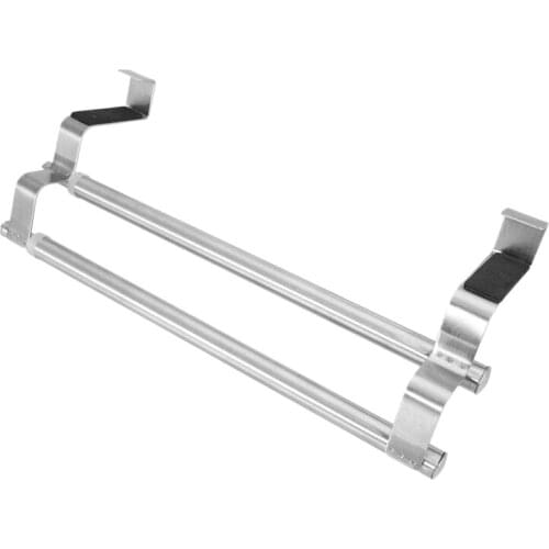 Retractable Towel Rack Bath Towel Bar No Drilling Towel Holder For Bathroom Holder Bathroom Supply (40Cm Double Bar)