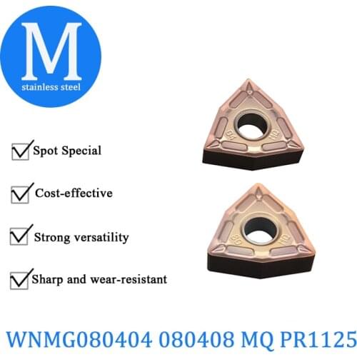 WNMG080404 WNMG080408 MQ PR1125 100% Original Carbide Insert High Quality For Stainless Steel Machining Turning Tool Lathe Tools