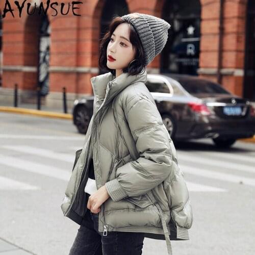 AYUNSUE Womens Down Jacket Short Warm Coat Female 90% White Duck Down Jackets Korean Parkas Woman Winter 2020 Abrigo Mujer